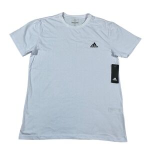 Adidas Golf T-Shirt Mens Medium White Small Logo Tee ADVR2002 NEW